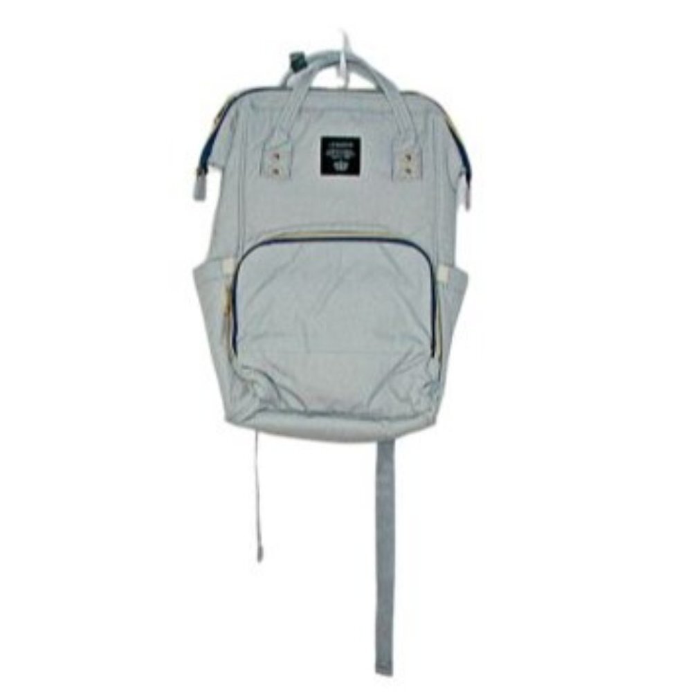 LeQueen Waterproof Backpack Diaper Bag Insulated Pockets Gray Large Capacity